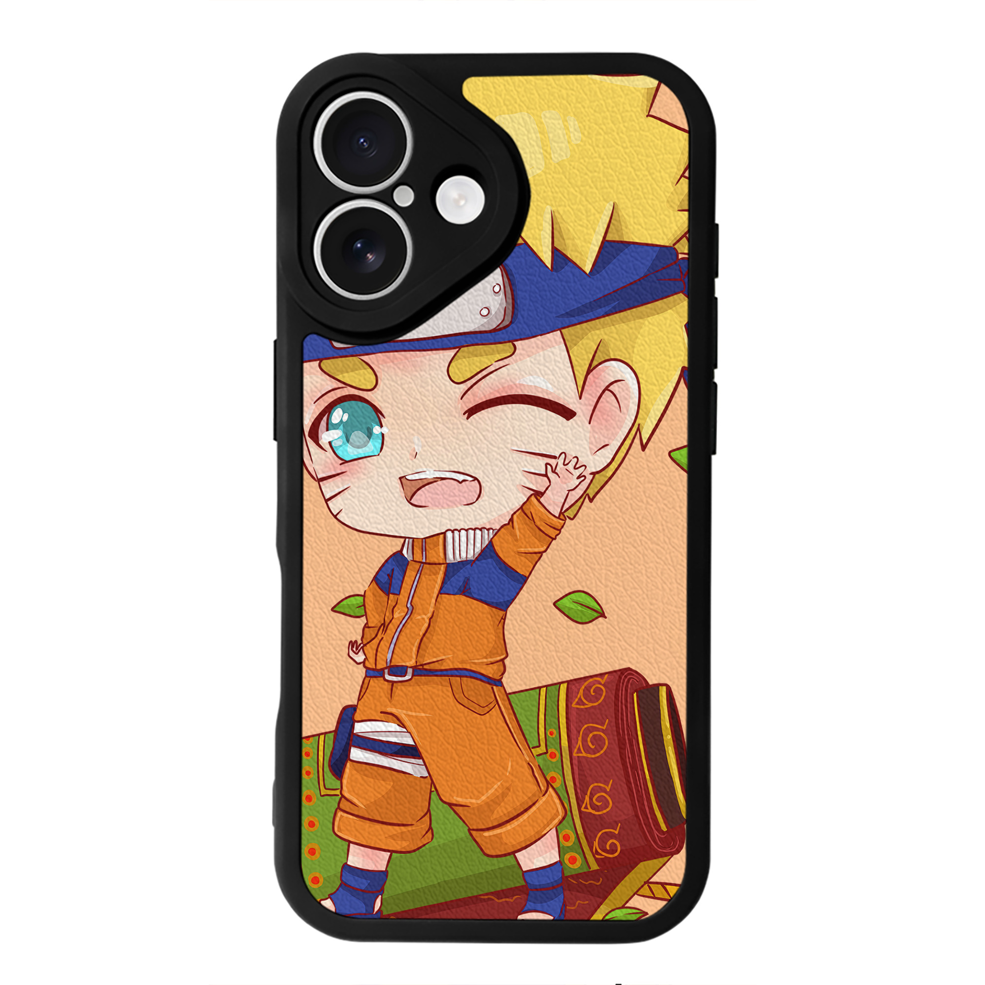 （画像用） NARUTO -ナルト- NARUTO -ナルト- 疾風伝 【iPhone 16シリーズ対応】シリコンスマホケース（レザー調） 材質：シリコン